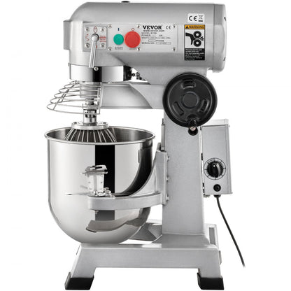 B15B - 15Qt Stainless Steel Commercial Mixer with Timer and 500W Motor