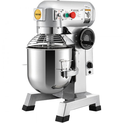 B15B - 15Qt Stainless Steel Commercial Mixer with Timer and 500W Motor