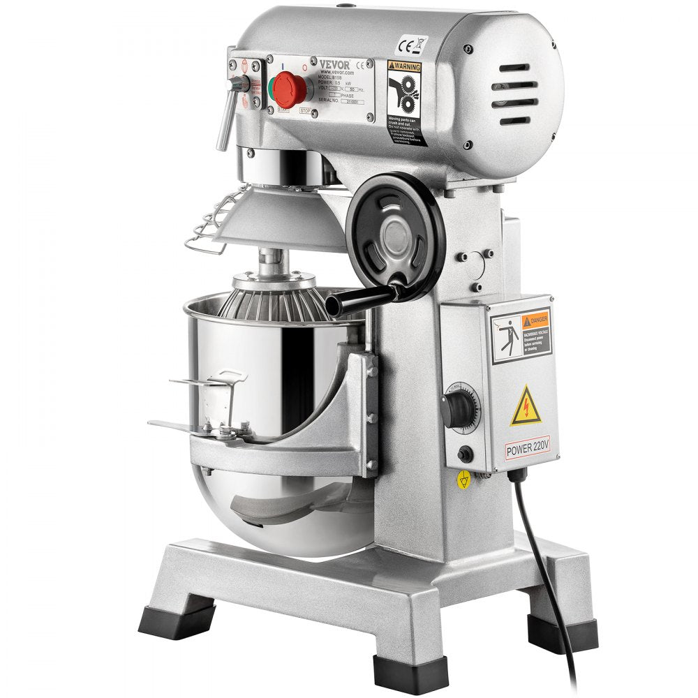 B30-BT - 30Qt Stainless Steel Food Mixer with Timer & 3 Attachments