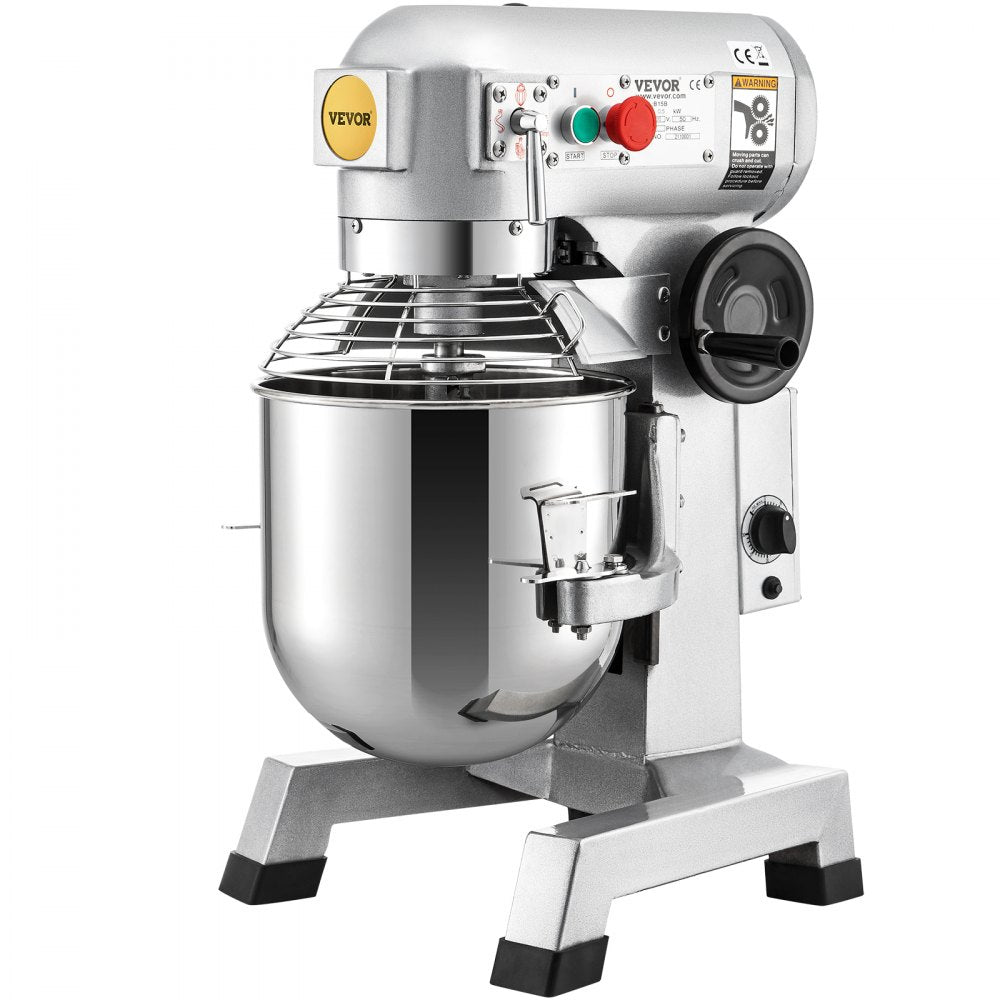 B30-BT - 30Qt Stainless Steel Food Mixer with Timer & 3 Attachments