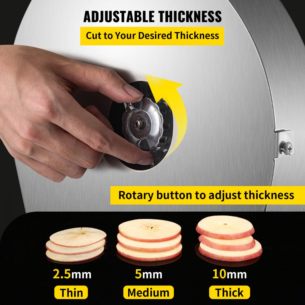 TK-300 - 420 Stainless Steel Electric Food Slicer, 0-0.4in Thickness
