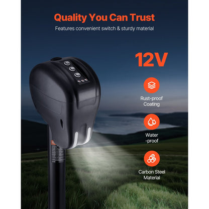 RVCP3500 - Heavy-Duty 3500 lbs Electric Trailer Jack with LED Light