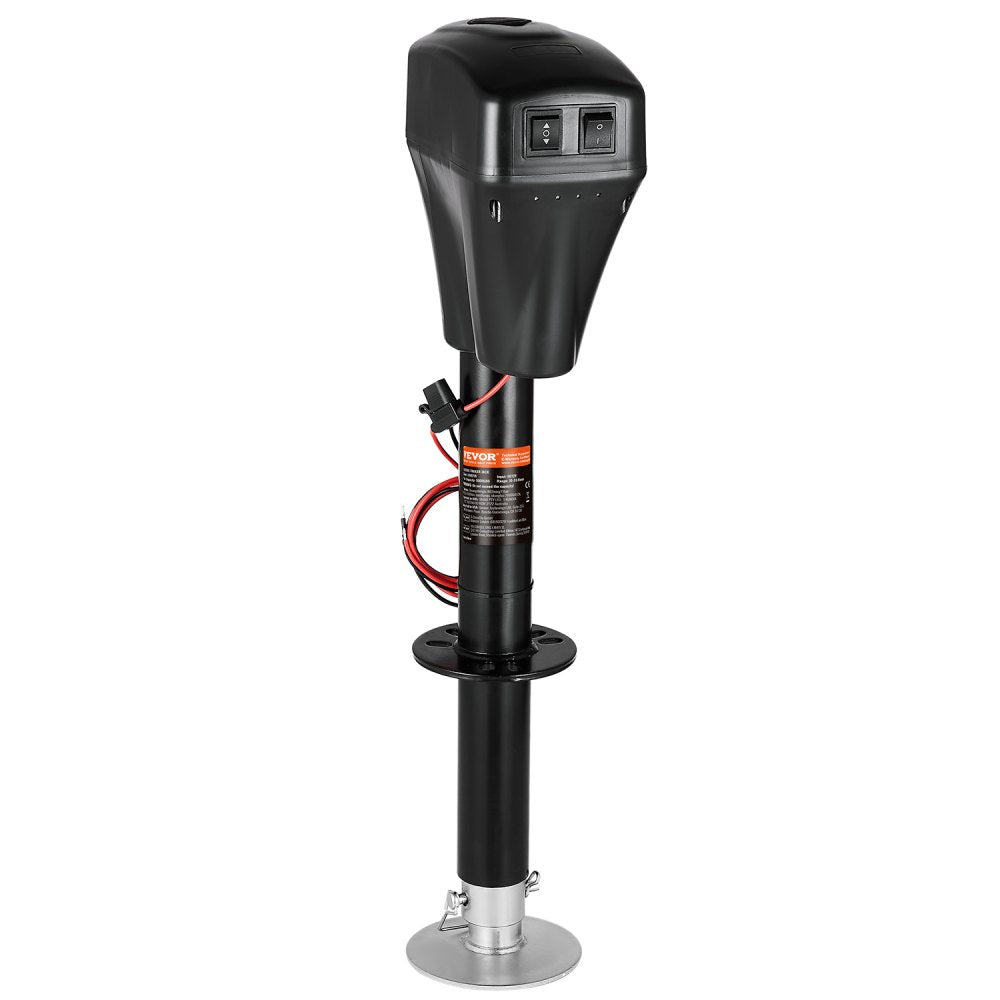 EJ5021B - Heavy-Duty Electric Trailer Jack 10"-33.8" Range, 5000 lbs Capacity