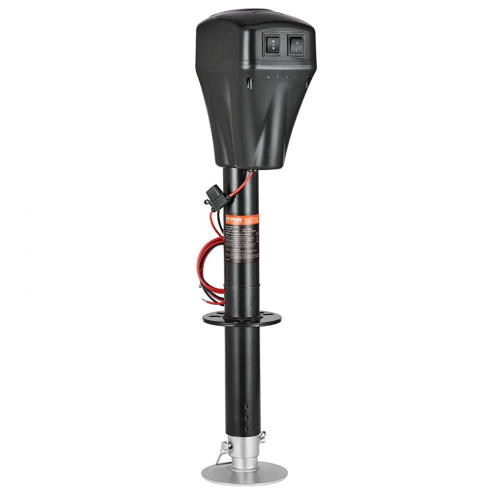 EJ5021B - Heavy-Duty Electric Trailer Jack 10"-33.8" Range, 5000 lbs Capacity