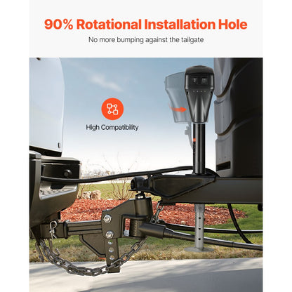 EJ5075B-PL - Heavy-Duty Electric Trailer Jack 5000 lbs with Built-in LED Light