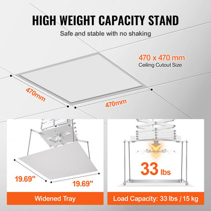 TLMPL-1.5M - 4.9ft Motorized Projector Lift with Remote Control