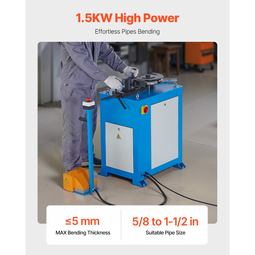 JTB-40 - 1500W Electric Tube Bender for 5/8" to 1-1/2" Pipes