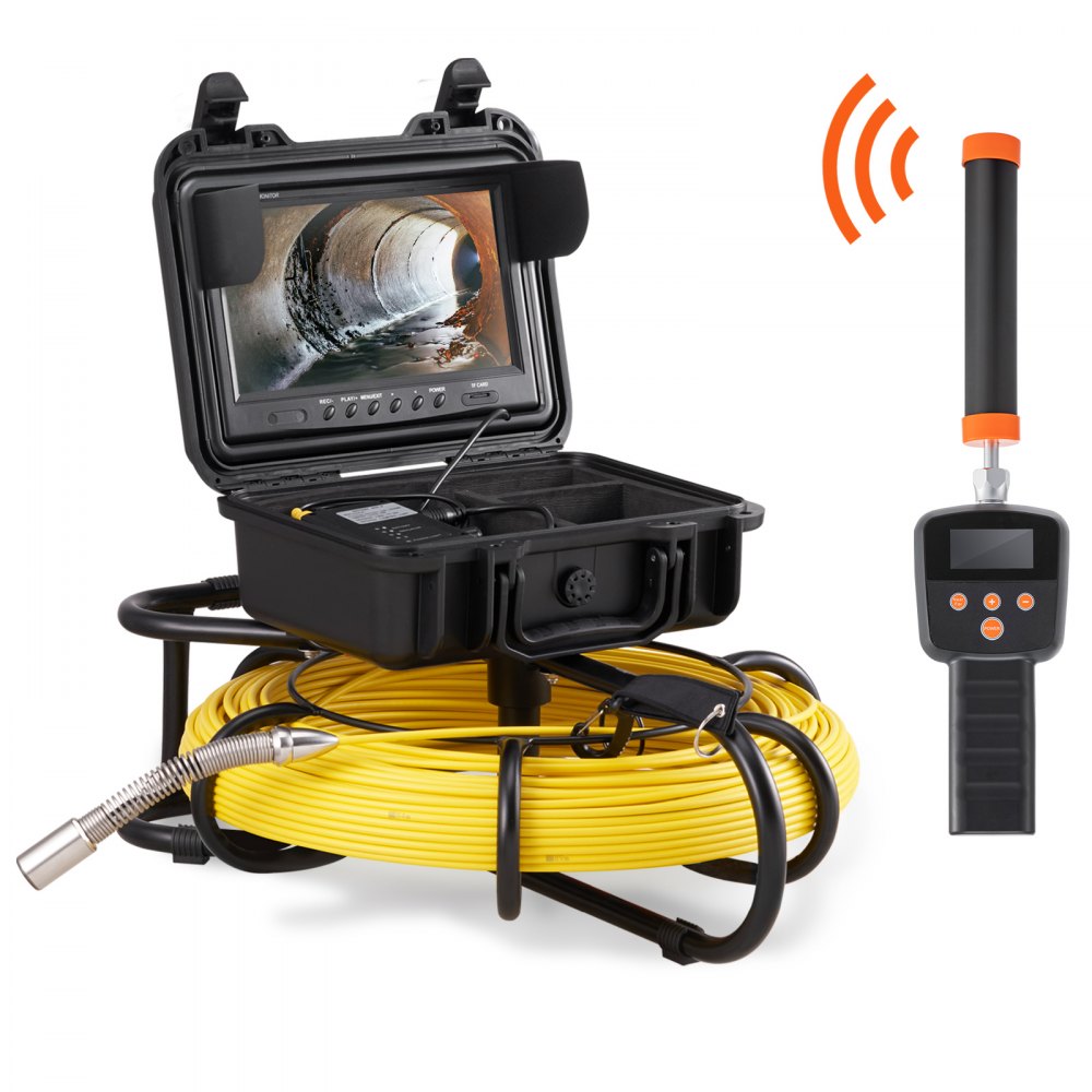 010761226353 - 9" LCD Sewer Camera with 300ft Waterproof Cable