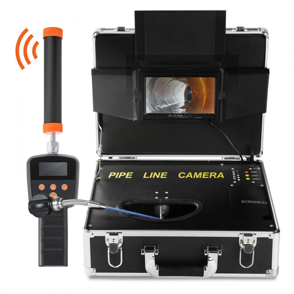 010696542080 - 7" PVC Sewer Camera with 12 LEDs & 16GB Recording