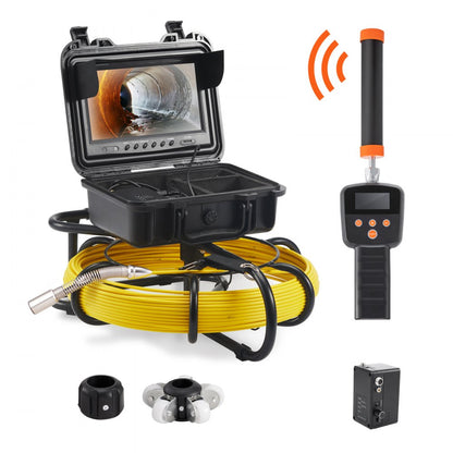 010477609781 - 720p VEVOR Sewer Inspection Camera with 165 ft Cable