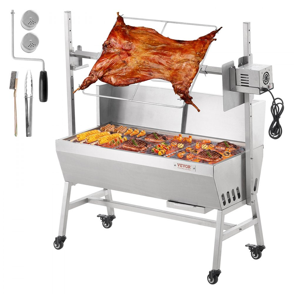 JY-MY-KYLDB-35-120 - 135 lbs Capacity Stainless Steel Electric Rotisserie Grill
