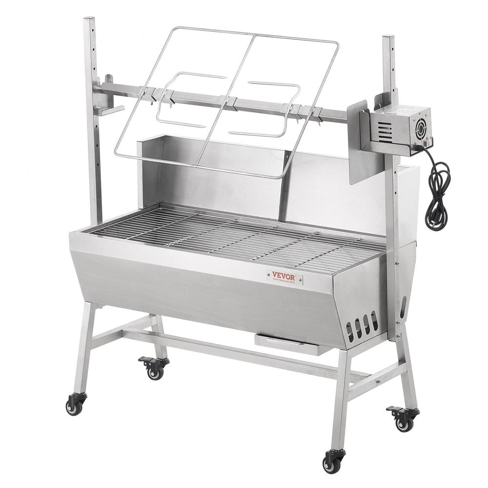 JY-MY-KYLDB-35-120 - 135 lbs Capacity Stainless Steel Electric Rotisserie Grill