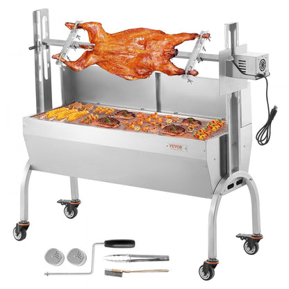 JY-MY-KYLDB-46-120 - 52W Rotisserie Grill Kit for Up to 198 lbs
