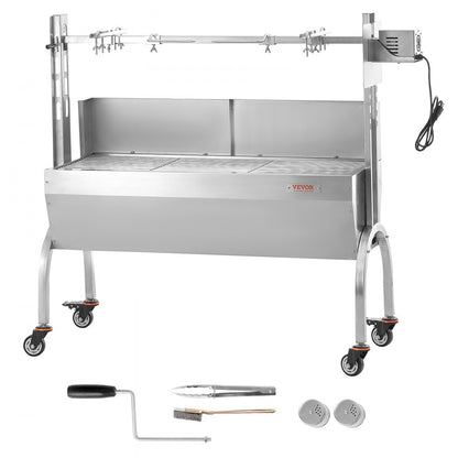 JY-MY-KYLDB-46-120 - 52W Rotisserie Grill Kit for Up to 198 lbs