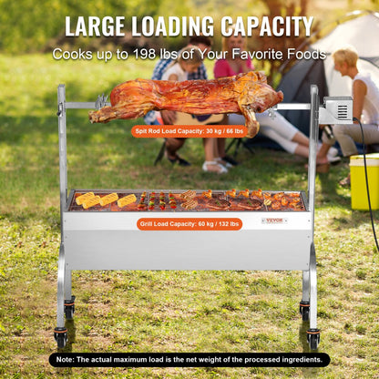 JY-MY-KYLCG-46-120 - 198 lb Electric Rotisserie Grill for BBQ & Outdoor Cooking