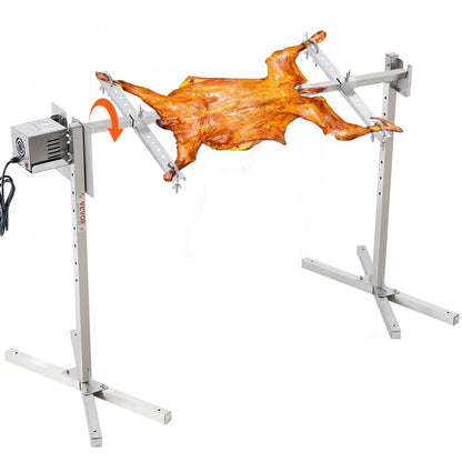 JY-MY-SKJ-46-01-120 - 132lbs Stainless Steel Electric Rotisserie Grill Kit