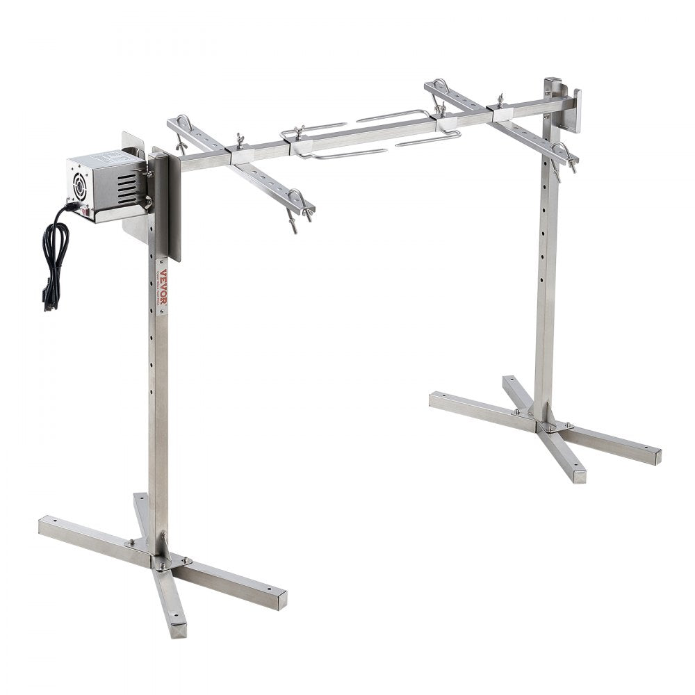 JY-MY-SKJ-46-01-120 - 132lbs Stainless Steel Electric Rotisserie Grill Kit