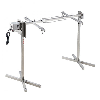 JY-MY-SKJ-46-01-120 - 132lbs Stainless Steel Electric Rotisserie Grill Kit