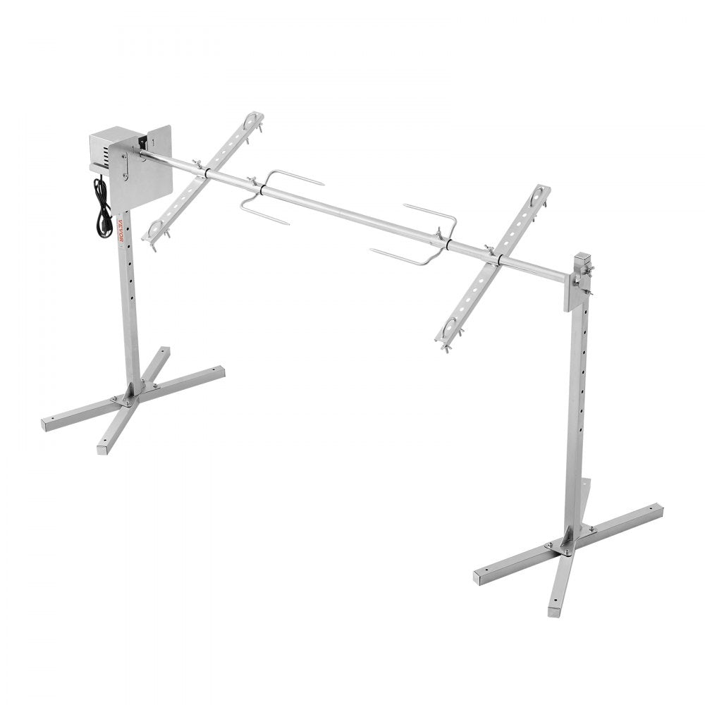 010488096396 - 56" Stainless Steel Rotisserie Grill Kit for 132lb BBQ Cooking