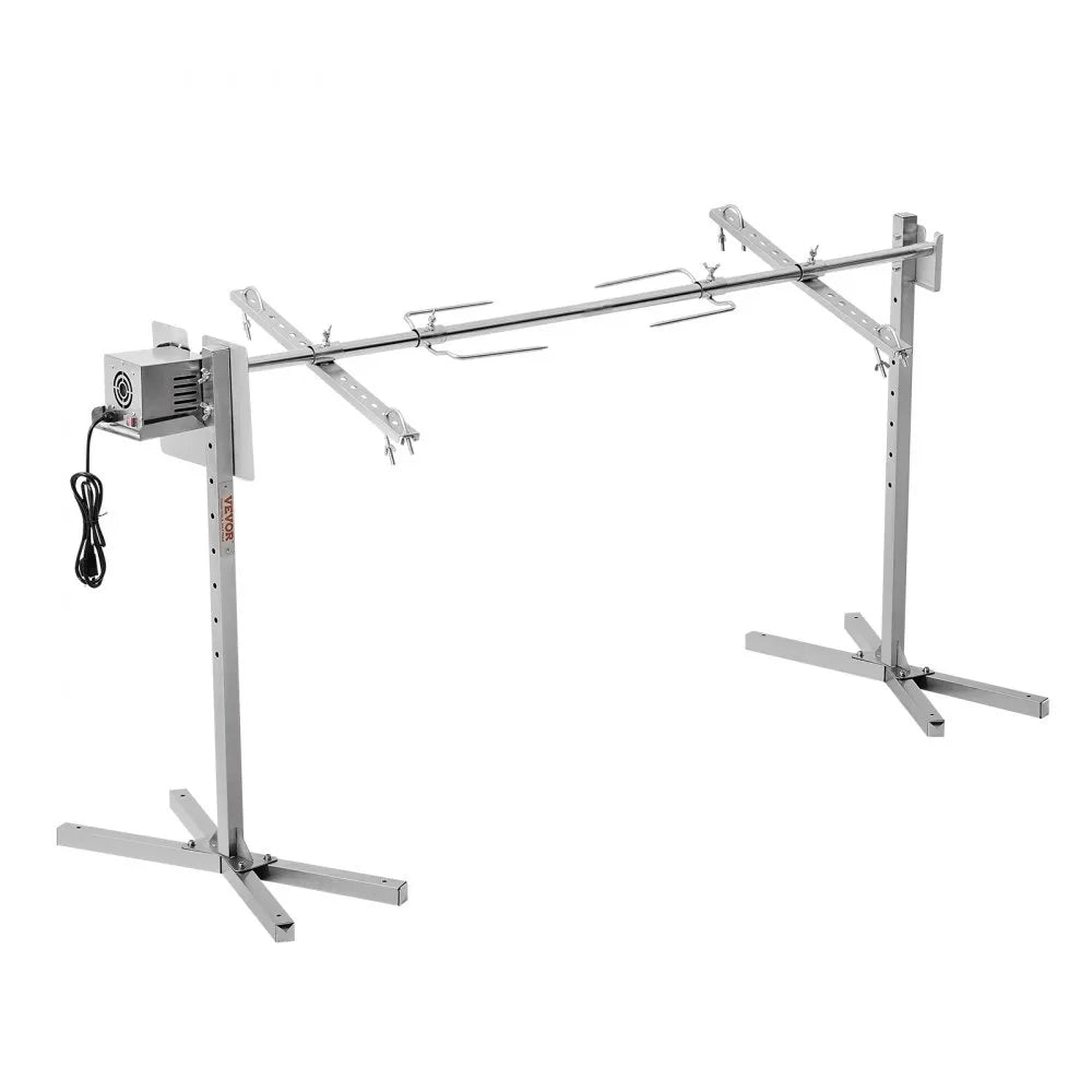 010488096396 - 56" Stainless Steel Rotisserie Grill Kit for 132lb BBQ Cooking