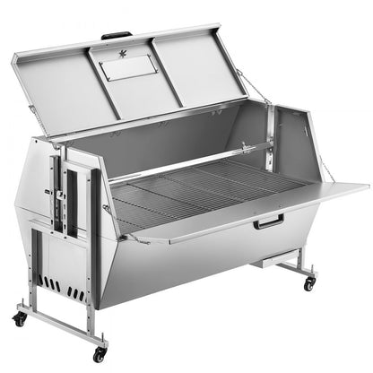 JY-MY-KYLQG-56-120 - 286lbs Rotisserie Grill for BBQ, Stainless Steel Design