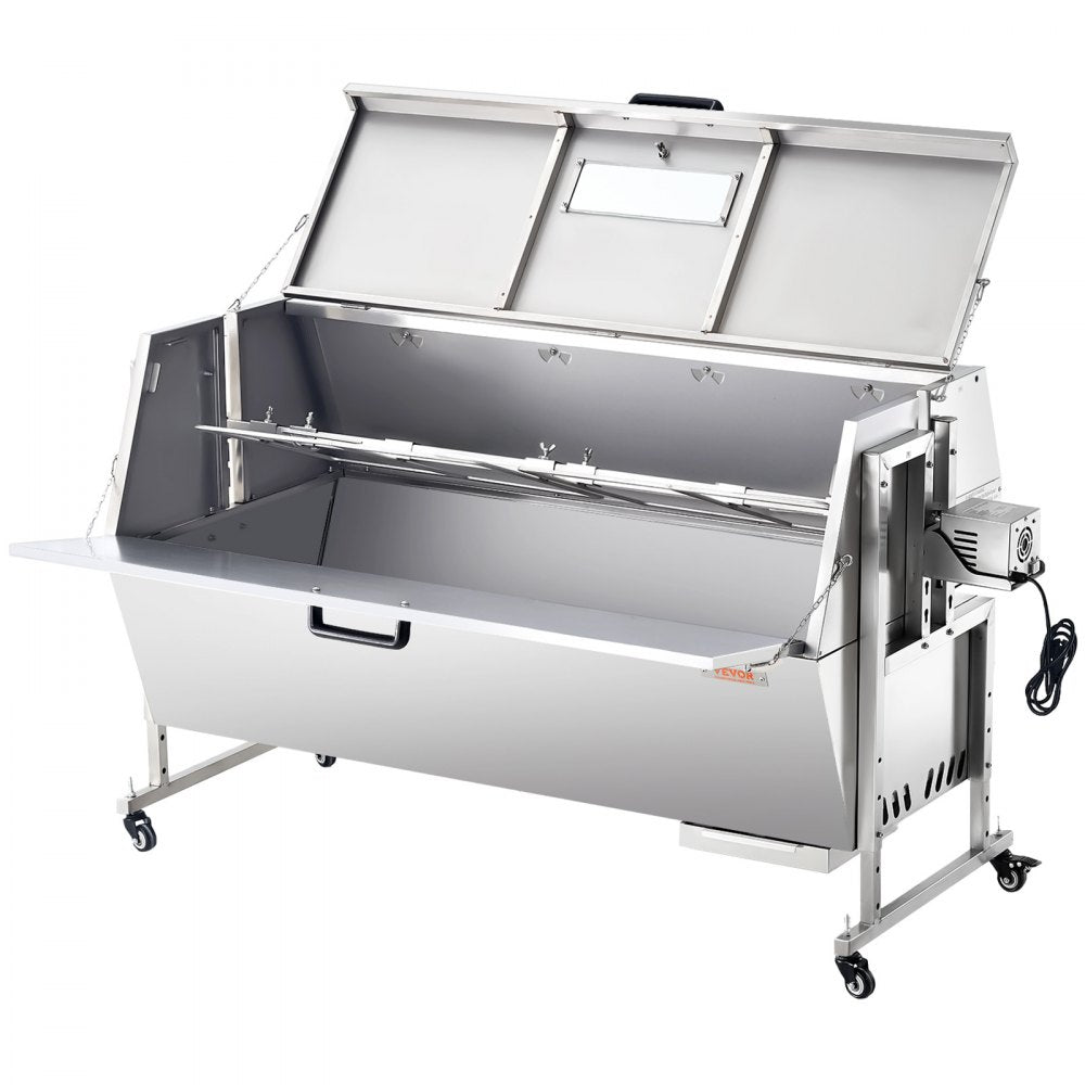 JY-MY-KYLQG-56-120 - 286lbs Rotisserie Grill for BBQ, Stainless Steel Design