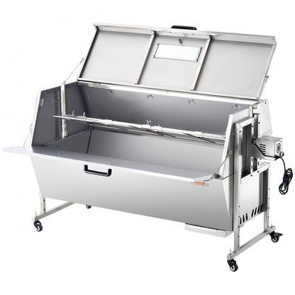 JY-MY-KYLQG-56-120 - 286lbs Rotisserie Grill for BBQ, Stainless Steel Design
