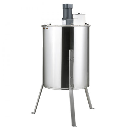 DD-4/8 - Stainless Steel 4/8 Frame Honey Extractor with Transparent Lid