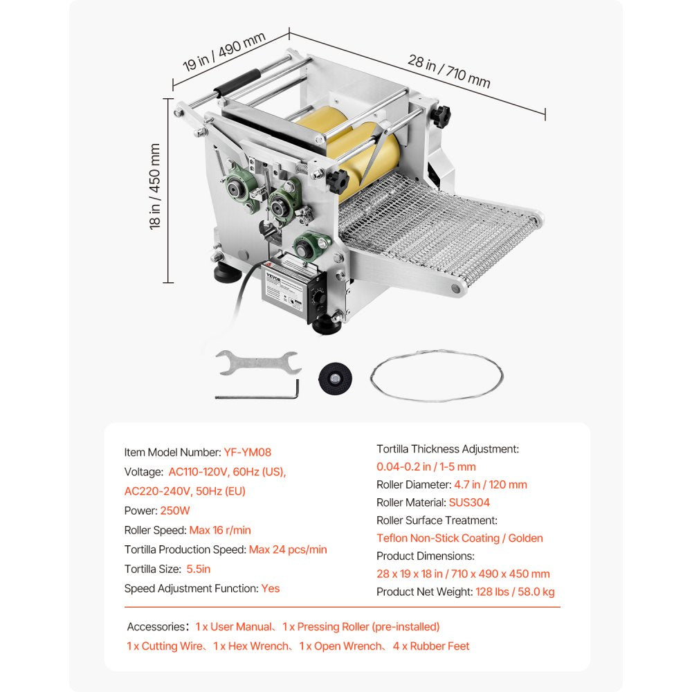 YF-YM08 - 5.5in Electric Tortilla Maker for Fast & Efficient Production