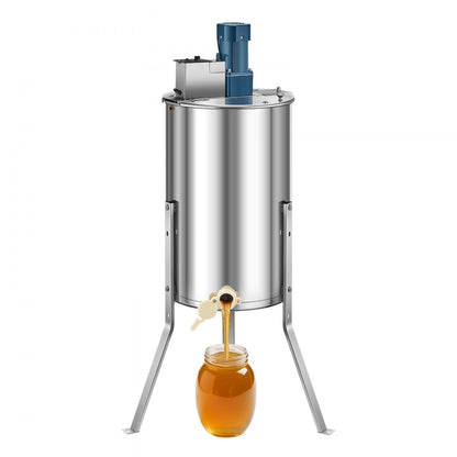 HE-15C-3E-US - 3-Frame Stainless Steel Honey Extractor with Adjustable Speed
