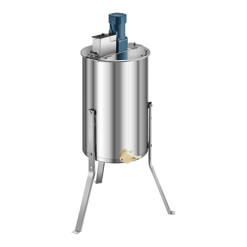 HE-15C-3E-US - 3-Frame Stainless Steel Honey Extractor with Adjustable Speed