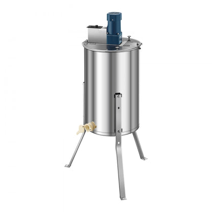 HE-15C-3E-US - 3-Frame Stainless Steel Honey Extractor with Adjustable Speed