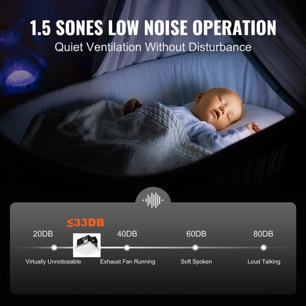 BT-BPT190AL - 80 CFM Bathroom Exhaust Fan with LED Lights