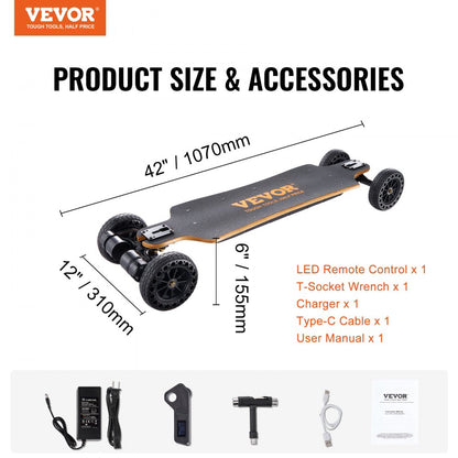 SYL-10B-1 - 26.7 lbs Electric Longboard with 18.6 Miles Range