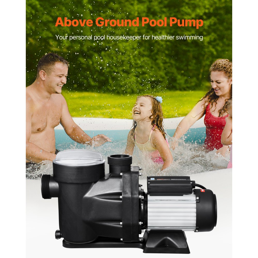 SPP1800 - 2.5 HP Above Ground Pool Pump, 148 GPM, 220V Performance