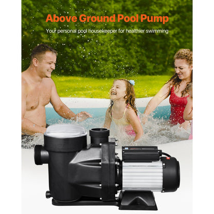 SPP1800 - 2.5 HP Above Ground Pool Pump, 148 GPM, 220V Performance