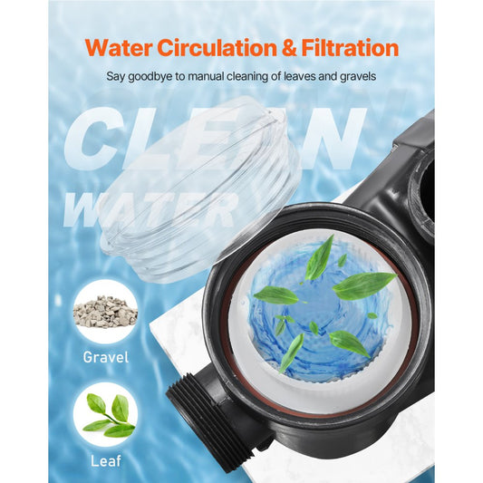 SPP1800 - 2.5 HP Above Ground Pool Pump, 148 GPM, 220V Performance