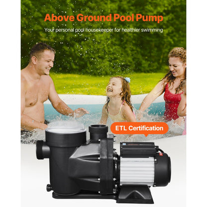 SPP1500 - 2 HP Corrosion-Resistant Pool Pump with 135 GPM Flow Rate