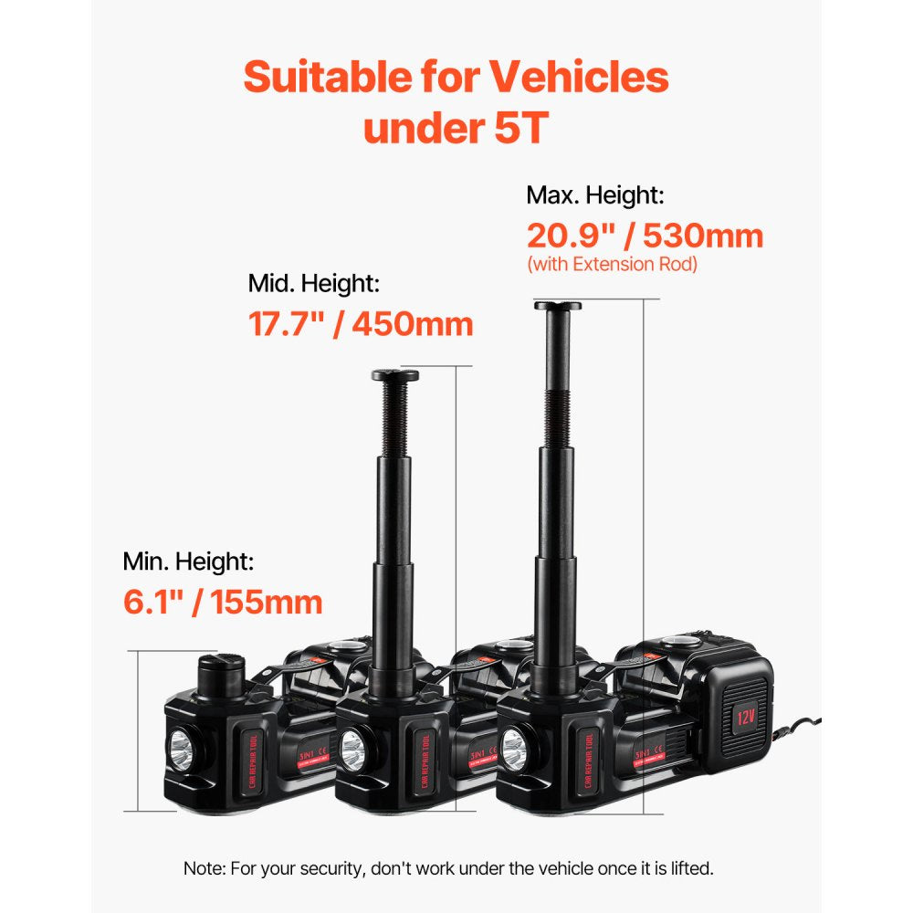 ZSY01-3 - 3-in-1 Electric Car Jack Kit with LED and Remote Control