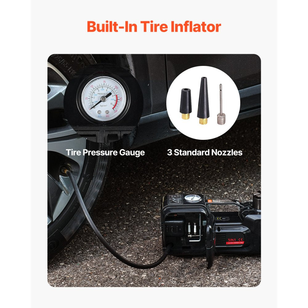 ZSY01-3 - 3-in-1 Electric Car Jack Kit with LED and Remote Control