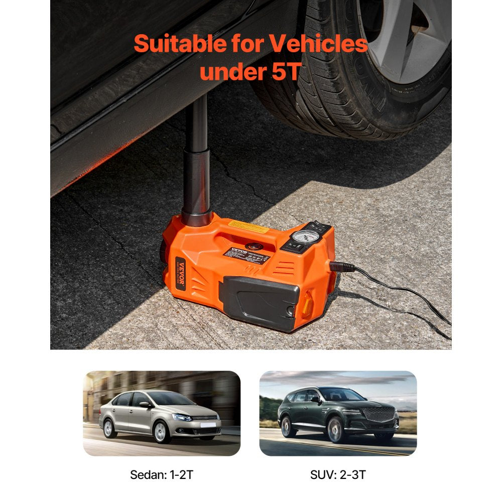 DSJA380+ - 5 Ton Electric Car Jack with Inflator & LED Light
