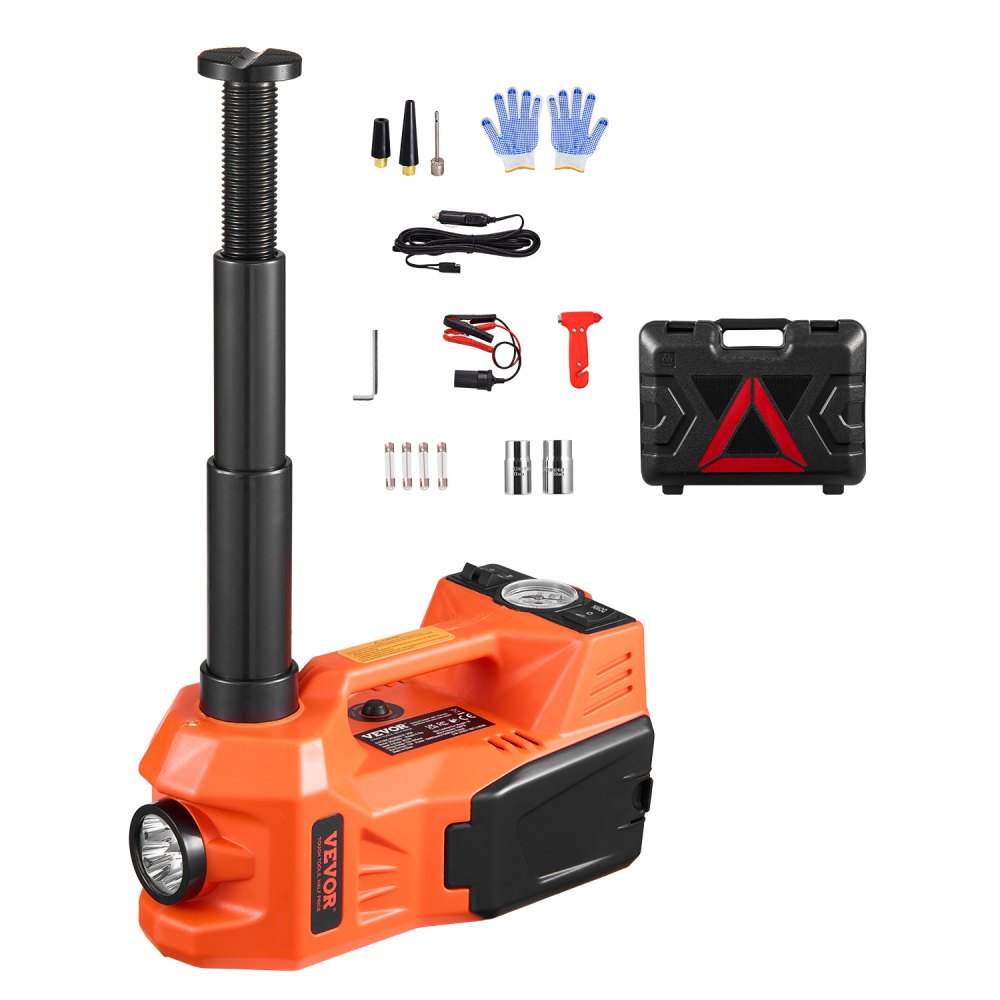 DSJA380+ - 5 Ton Electric Car Jack with Inflator & LED Light