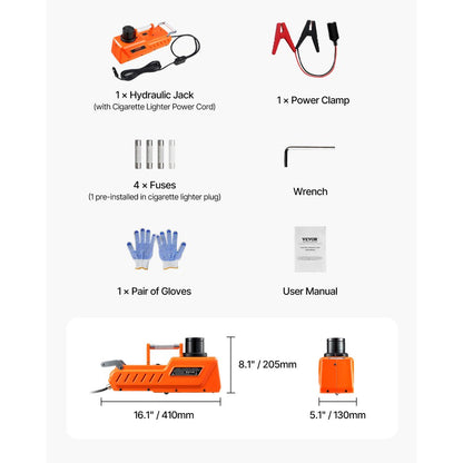 ZSY15 - 15 Ton Electric Car Jack Kit with Remote & LED Light