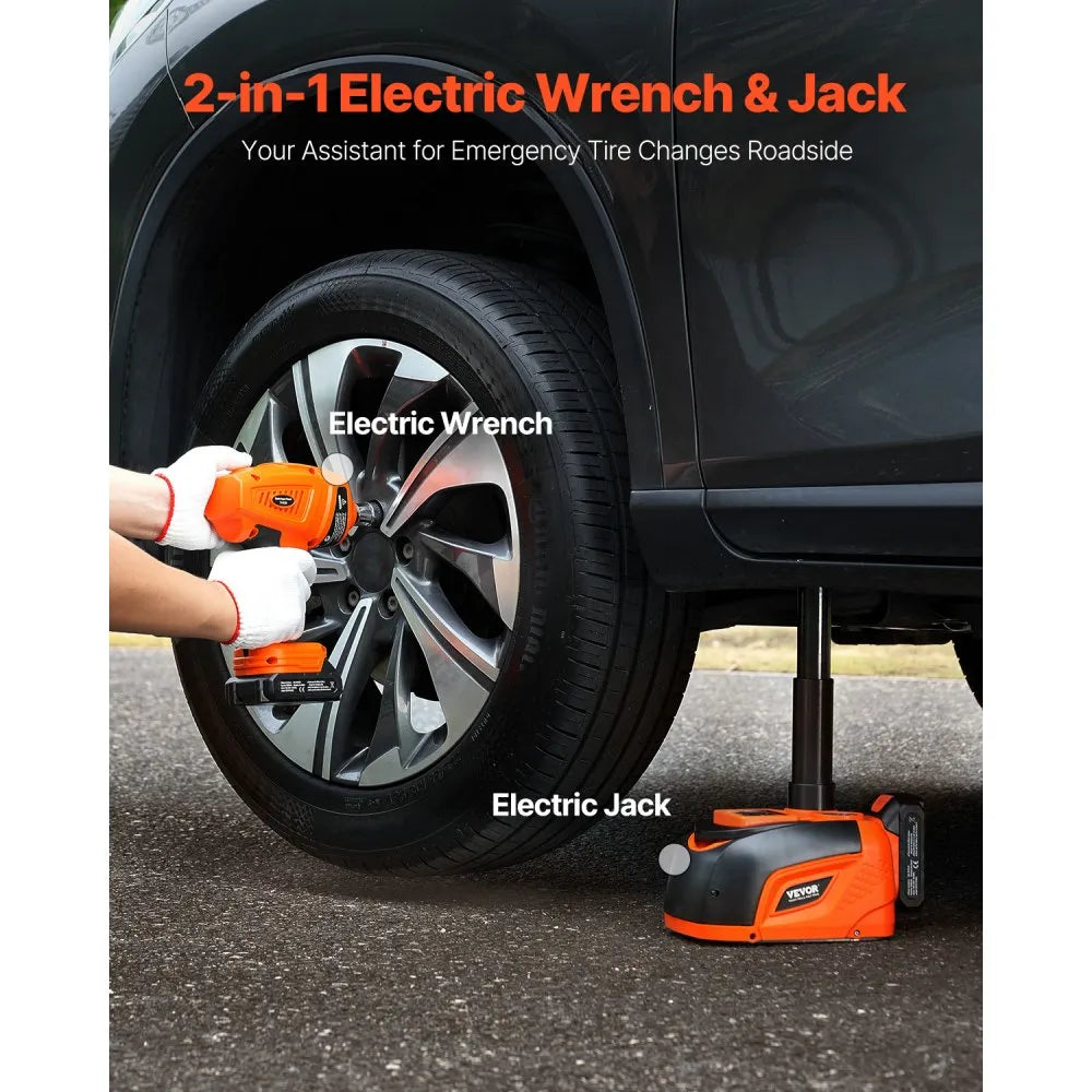 TY-01LEJ - 5 Ton Electric Car Jack Kit with Remote & LED Light