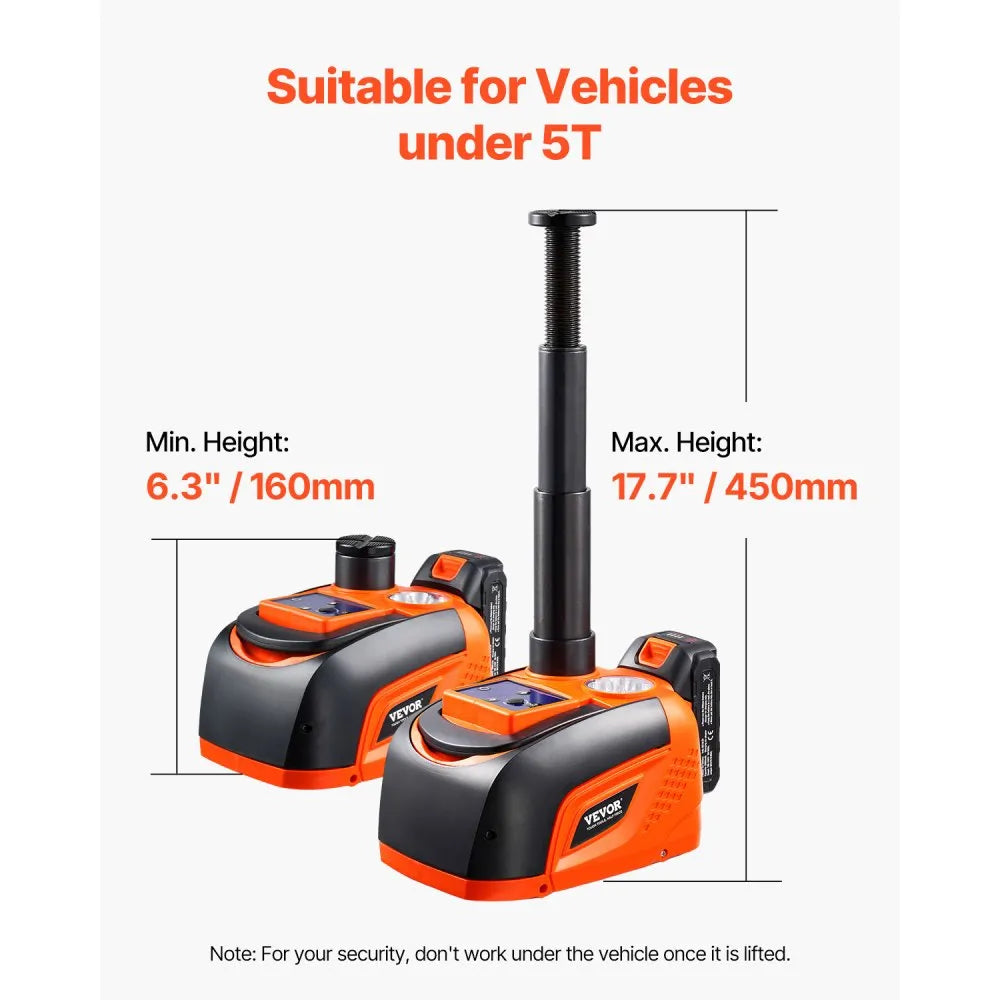 TY-01LEJ - 5 Ton Electric Car Jack Kit with Remote & LED Light