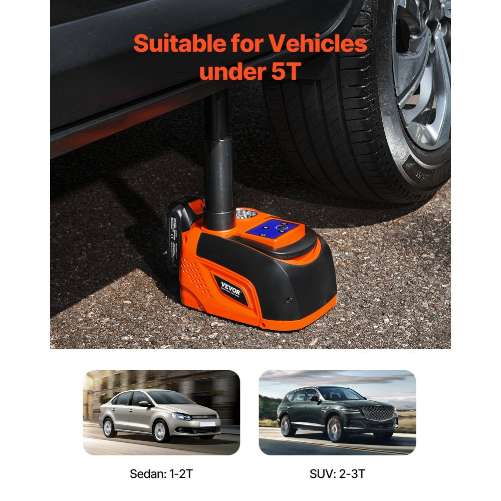 TY-01LEJ - 5 Ton Electric Car Jack Kit with Remote Control & LED Lights