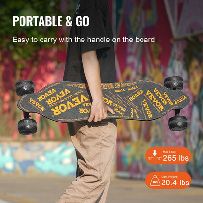 SYL-10B - VEVOR Electric Longboard, 25 mph Speed, 21.7 Mile Range