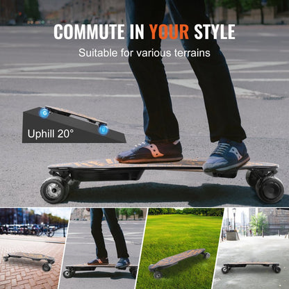 SYL-10B - VEVOR Electric Longboard, 25 mph Speed, 21.7 Mile Range