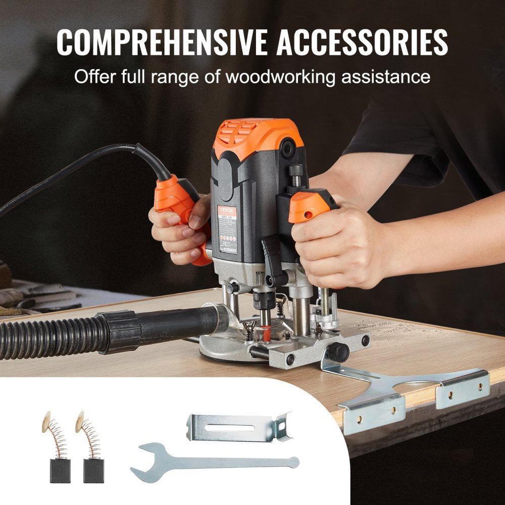 5120 - Powerful 3-1/4 HP VEVOR Plunge Router for Precision Woodworking