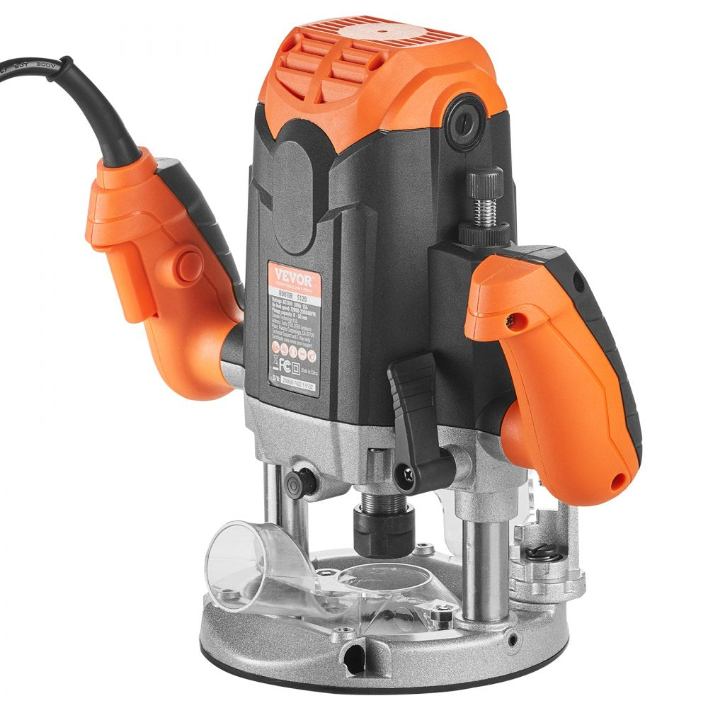 5120 - Powerful 3-1/4 HP VEVOR Plunge Router for Precision Woodworking